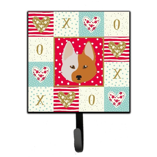 Carolines Treasures 4.25 x 1 x 7 in. Nordic Spitz Love Leash or Key Holder CK5222SH4 - main
